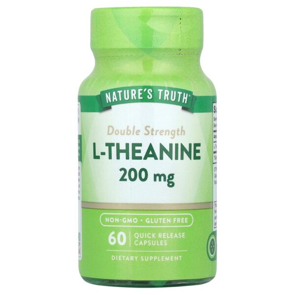 42-32.jpg Nature's Truth - L-Theanine 200 mg 60 Cápsulas de Liberação Rápida