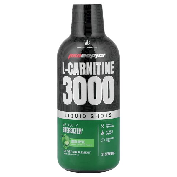 ProSupps - L-Carnitina 3000 Injeções Líquidas Maçã Verde 475 ml
