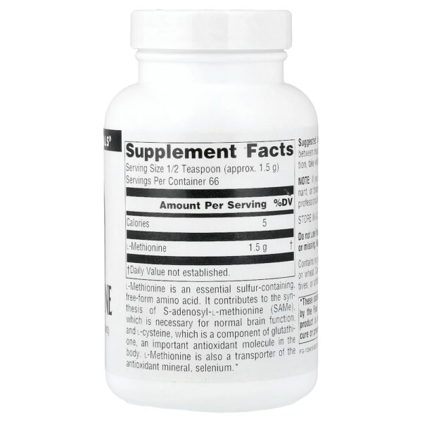 Source Naturals - L-Metionina 100 g