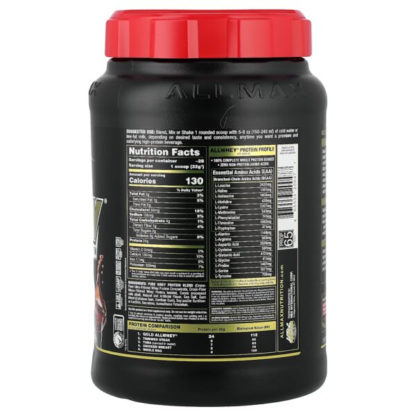 42-6.jpg ALLMAX - AllWhey Gold 100% Whey Chocolate 907 g