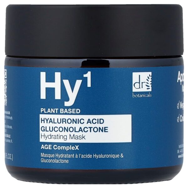 Dr. Botanicals - Ácido Hialurônico Gluconolactone Máscara Hidratante de Beleza 60 ml