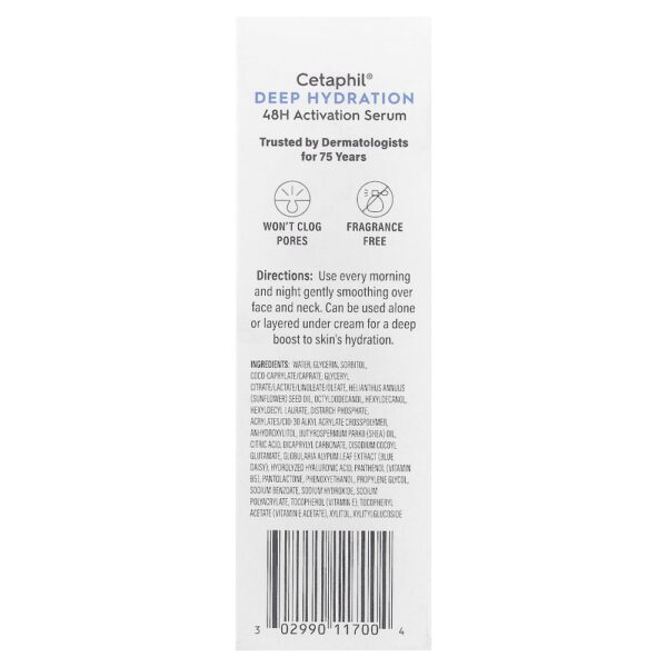 Cetaphil - Hidratação Profunda Sérum de Ativação por 48 Horas Para Peles Sensíveis 30 ml