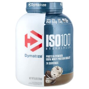 Dymatize - ISO100 Hidrolisado 100% de Isolado de Proteína Whey Cookies e Creme 2,3 kg