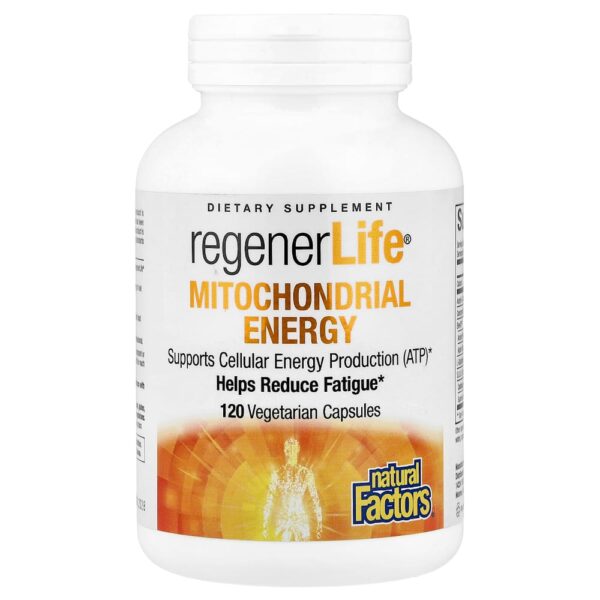 Natural Factors - RegenerLife Função Mitocondrial 120 Cápsulas Vegetarianas