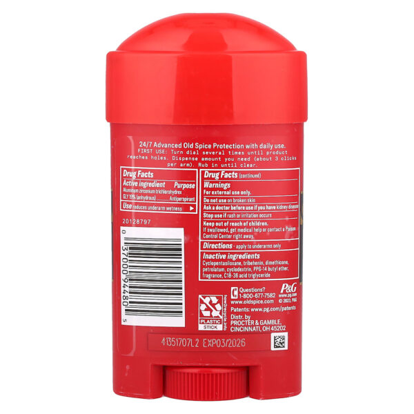 Old Spice - Desodorante Antitranspirante de Defesa contra Suor Sólido Suave Estabilidade Mais Forte 73 g
