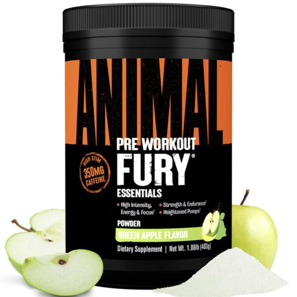 Animal - Fury Essentials Pré-treino Maçã Verde 483 g (481 g)