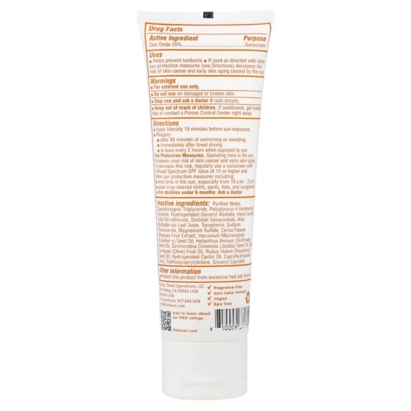 think - Thinkbaby Clear Zinc 20% Protetor Solar FPS 30 Sem Perfume 90 ml