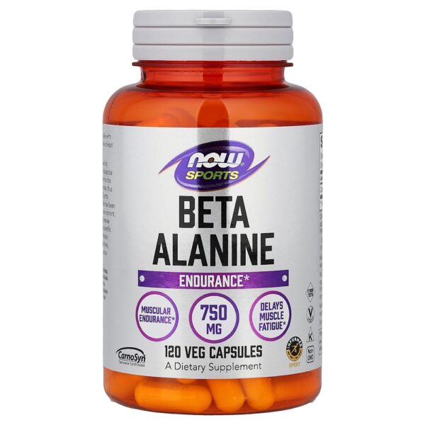 NOW Foods Sports - Beta-alanina 120 Cápsulas Vegetais (750 mg por Cápsula)