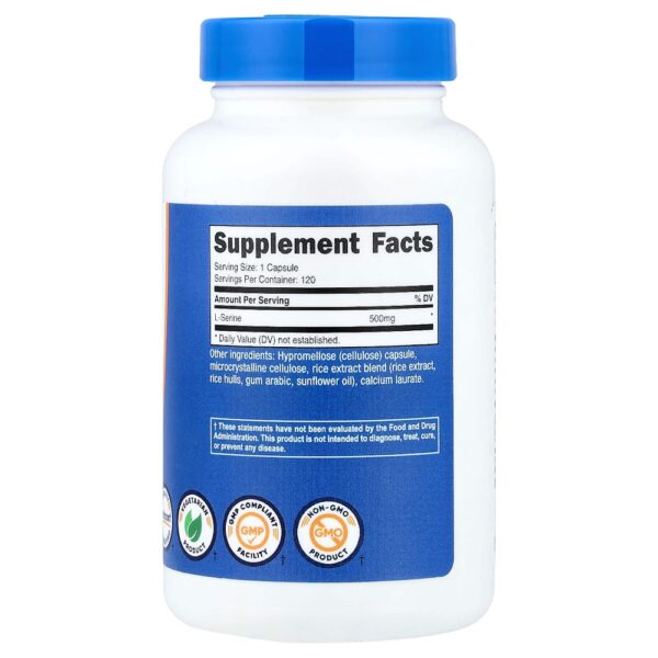 Nutricost - L-serina 500 mg 120 Cápsulas