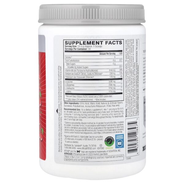 XTEND - 7 g de BCAA Cereja Air Heads 399 g