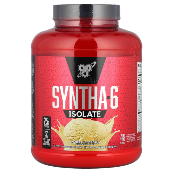 BSN - Syntha-6 Isolado Mix para Bebida de Proteína em Pó Sorvete de Baunilha 1,82 kg