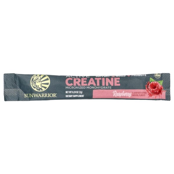 46-12.jpg Sunwarrior - Creatina Ativa Micronizada Mono-hidratada Framboesa 30 Embalagens 7 g Cada