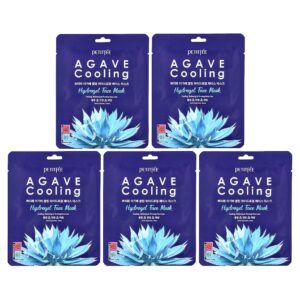 46-14.jpg Petitfee - Máscara Facial de Beleza de Hidrogel para Resfriamento de Agave 5 Folhas 32 g Cada