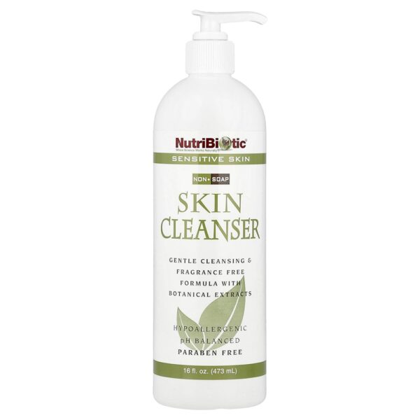 NutriBiotic - Loção de Limpeza para a Pele Sem Sabonete Peles Sensíveis Sem Perfume 475 ml