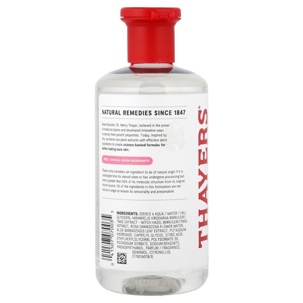 Thayers - Tônico Facial Hamamélis Sem Álcool Pétala de Rosa 355 ml