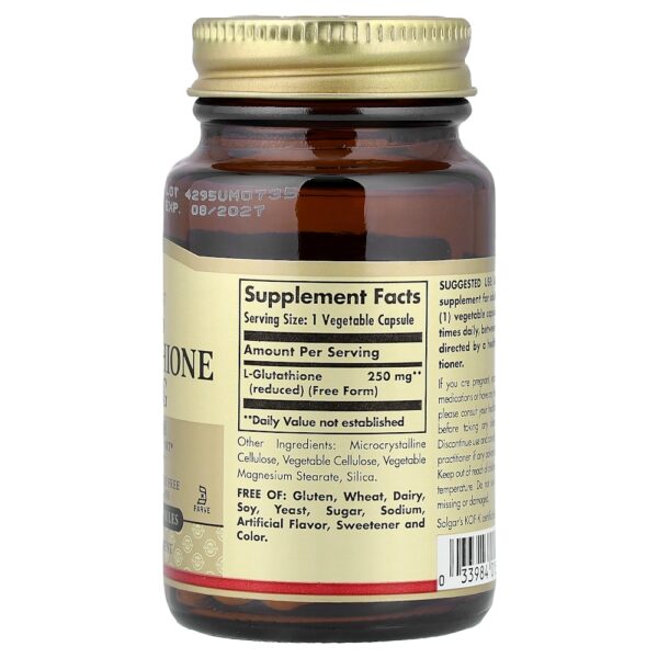 46-43.jpg Solgar - L-Glutationa reduzida 250 mg 30 Cápsulas Vegetais