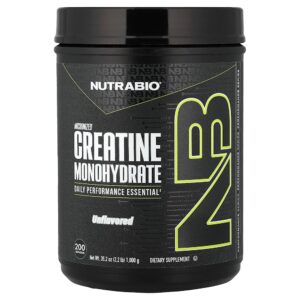 Nutrabio Labs - Creatina Mono-hidratada Micronizada Sem Sabor 1.000 g (998 g)