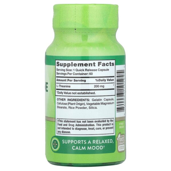 47-28.jpg Nature's Truth - L-Theanine 200 mg 60 Cápsulas de Liberação Rápida