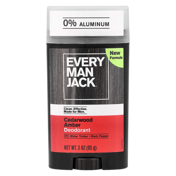 Every Man Jack - Desodorante Âmbar e Cedro 85 g