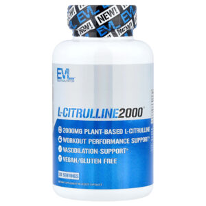 EVLution Nutrition - L-Citrulline 2000 90 Cápsulas Vegetais (666 mg por Cápsula)