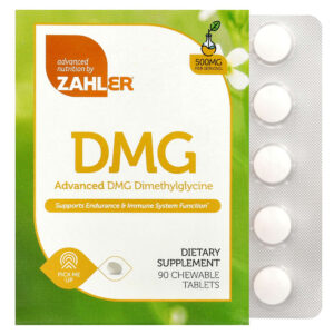 Zahler - Advanced DMG Dimetilglicina 500 mg 90 Comprimidos Mastigáveis