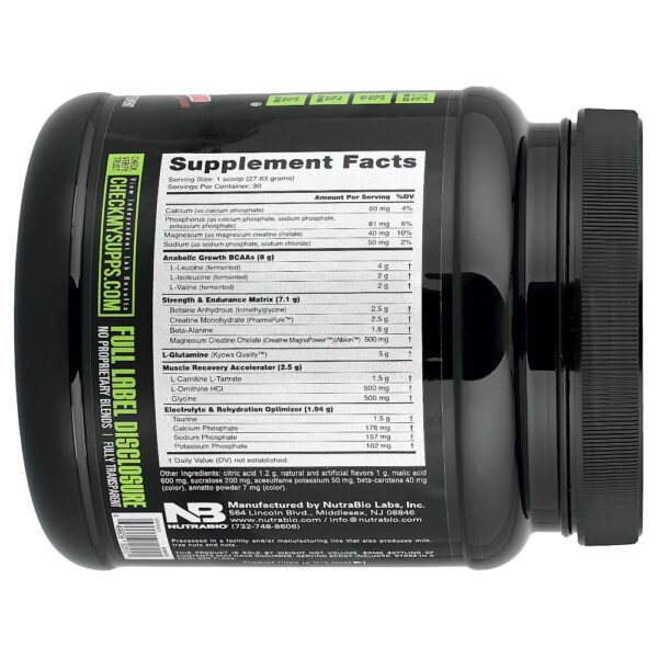 Nutrabio Labs - Reload Discovery Matrix Laranja e Manga 829 g