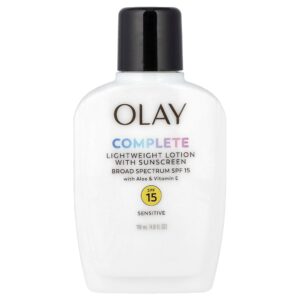 Olay - Completo Loção Leve com Protetor Solar FPS 15 Sensível Sem Perfume 120 ml
