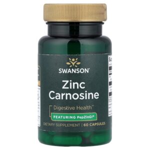 Swanson Vitamins - Zinco e Carnosina 60 Cápsulas