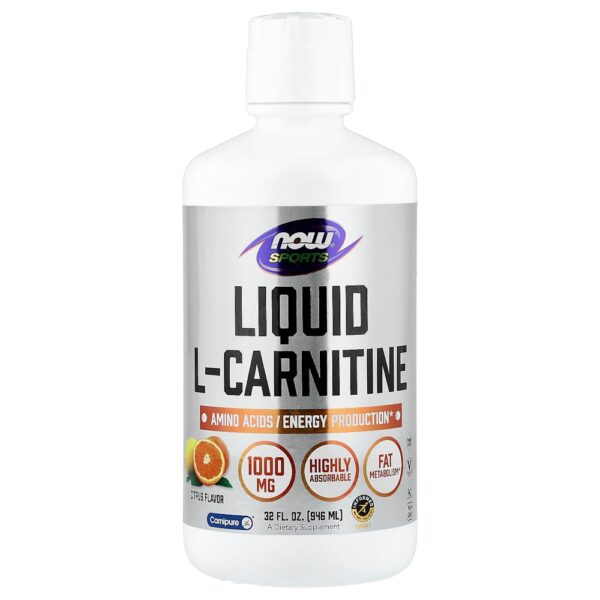 50-34.jpg NOW Foods - Sports L-Carnitina Líquida Cítricos 945 ml