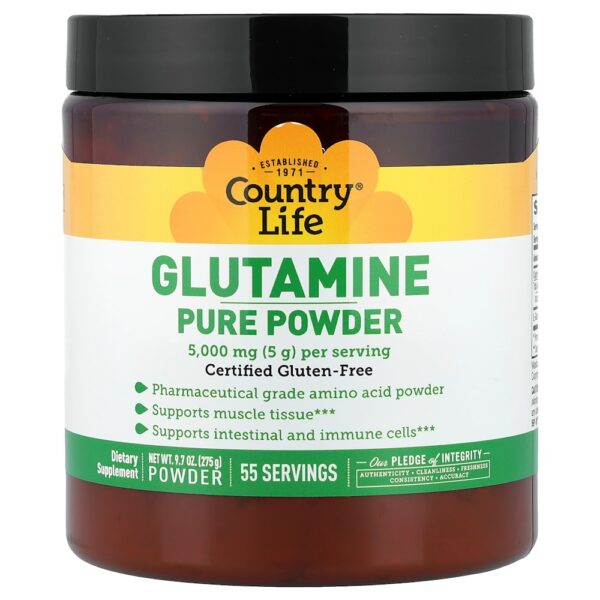 Country Life - Glutamina Pura em Pó 275 g