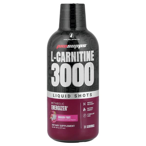 ProSupps - L-Carnitina 3000 Shots Líquidas Sabor Pitaia 475 ml