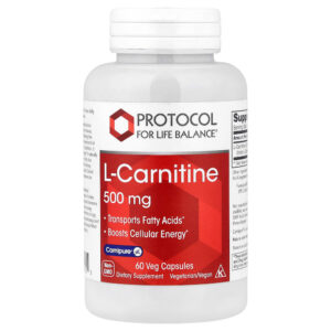 Protocol for Life Balance - L-Carnitina 500 mg 60 Cápsulas Vegetais