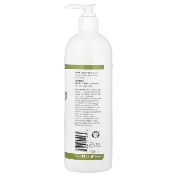 NutriBiotic - Loção de Limpeza para a Pele Sem Sabonete Peles Sensíveis Sem Perfume 475 ml