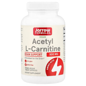 Jarrow Formulas - Acetil L-Carnitina Vegana 500 mg 120 Cápsulas Vegetais