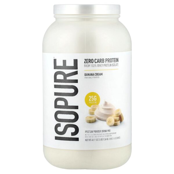 Isopure - Proteína em Pó com Zero Carb Creme de Banana 1,36 kg