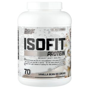 Nutrex Research - Proteína IsoFit Sorvete de Fava de Baunilha 2.261 g
