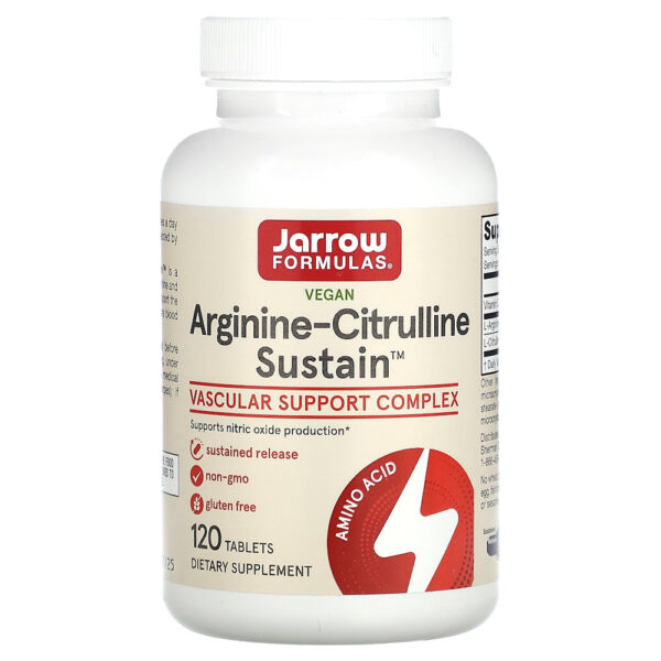 53-22.jpg Jarrow Formulas - Sustentação de Arginina-Citrulina 120 Comprimidos