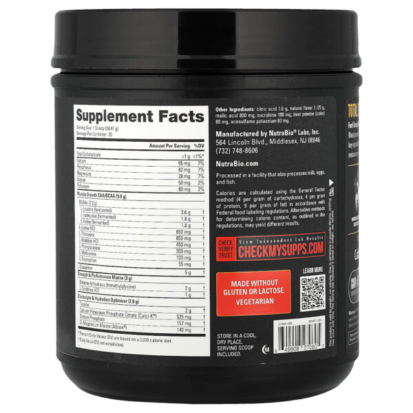 Nutrabio Labs - Intra Blast Intra-Treino Avançado Limonada de Morango 734 g (730 g)