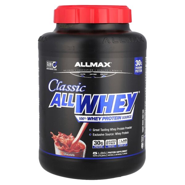 ALLMAX - CLASSIC ALLWHEY Fonte 100% Whey Protein Chocolate 2,27 kg