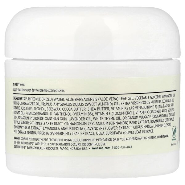 Swanson Vitamins - Creme de Vitamina K com Menaquinona-7 60 ml
