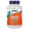 NOW Foods - Aspartato de Magnésio e Potássio com Taurina 120 Cápsulas Vegetais