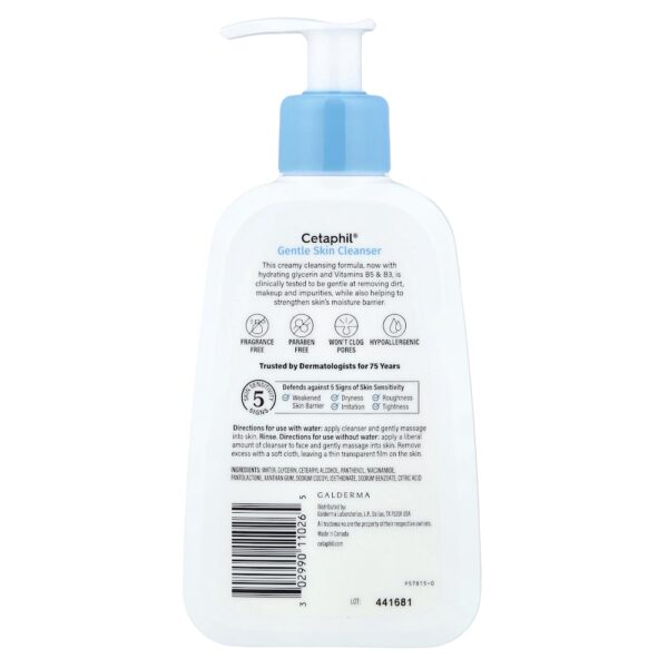 Cetaphil - Solução de Limpeza Suave para a Pele Pele Normal a Seca Sem Perfume 235 ml