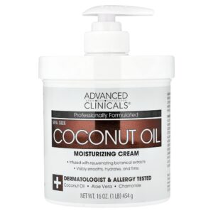 Advanced Clinicals - Creme Hidratante de Óleo de Coco 454 g