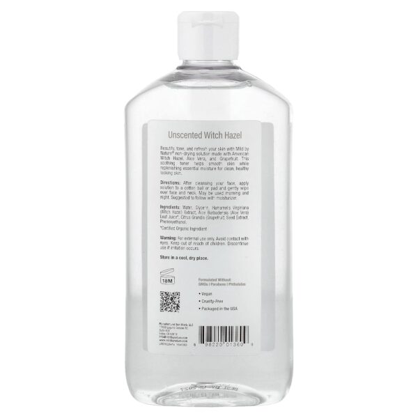 Mild By Nature - Hamamélis Sem Álcool Sem Perfume 355 ml