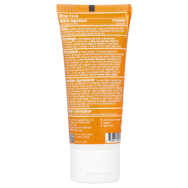 57-13.jpg think - Thinkdaily Protetor Solar de Óxido de Zinco com Cor FPS 30 60 ml