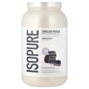 Isopure - Zero Carb Proteínas em Pó Cookies & Creme 1,36 kg