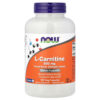 NOW Foods - L-Carnitina 500 mg 180 Cápsulas Vegetais