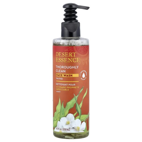 58-7.jpg Desert Essence - Sabonete Líquido Facial Completamente Limpo Algas Marinhas 250 ml