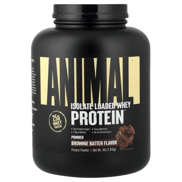 Animal - Isolate Loaded Whey Protein em Pó Massa de Brownie 1,81 kg