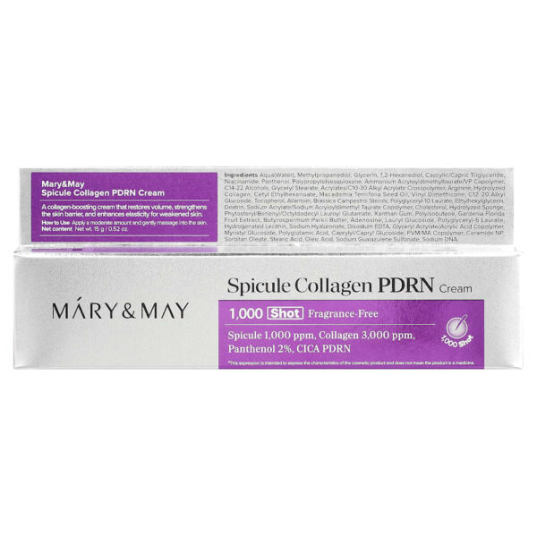 Mary & May - Creme de Colágeno PDRN de Spicule Sem Perfume 15 g
